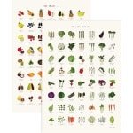 AAI - Keuken accessoires - Groente en Fruit posterdeal - 2 stuks - A3 formaat