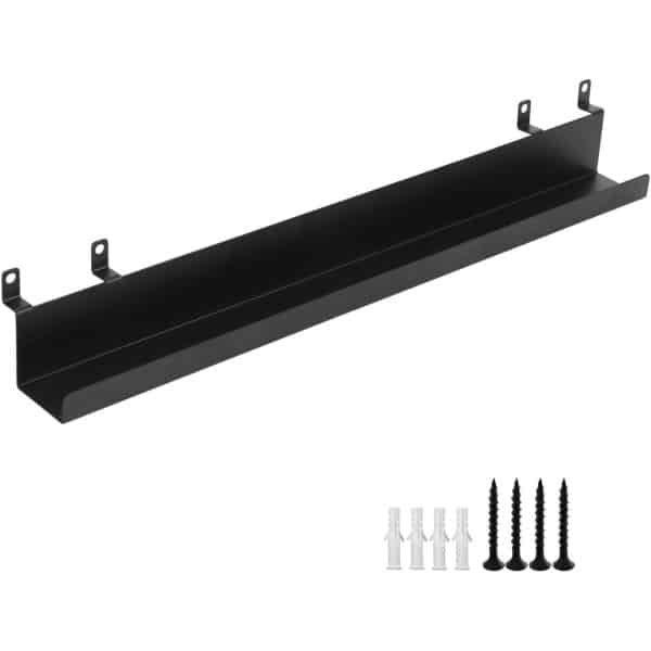 Allecto Plus - Akoestisch wandrek metaal zwart kliksysteem fotolijst zwevende plank kantoor keuken accessoires