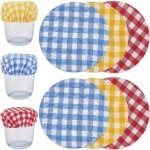 Allecto Plus - Herbruikbare Elastische Kaas Doek Jar Covers in 3 Kleuren - Bakken Brood Starter Bowl Deeg Mand - Handgemaakte Zuurdesem Keuken Accessoires