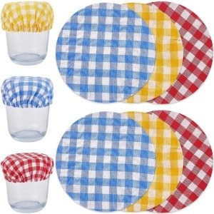Allecto Plus - Herbruikbare Elastische Kaas Doek Jar Covers in 3 Kleuren - Bakken Brood Starter Bowl Deeg Mand - Handgemaakte Zuurdesem Keuken Accessoires