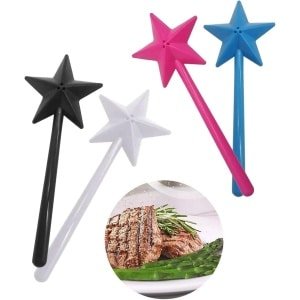 Allecto Plus - Zoutvaatjes Set van 8 stuks met Toverstaf en Ster - Keuken Accessoires voor Zout en Peper - Grappig en Klein Design