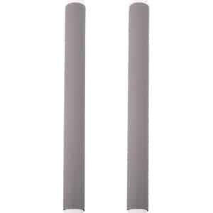 Allecto plus - Deurklinkhoezen voor Koelkast (2 stuks) - Grijs - PU Leder - Antislip - Vaatwasserbestendig - Keuken Accessoires - Vlekbestendig - Handige Protector