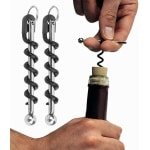 Allecto plus - Kurkentrekker Set, Roestvrij Staal Mini Flesopener, Wijnopener Accessoires, 2 Stuks, Handige Keuken Gadgets