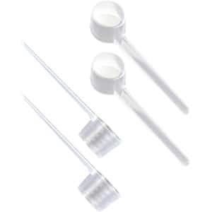 Allecto plus - Transparante Maatlepels, 4 stuks, Doseerlepel, Maatlepel Set - 5 gram - Keuken Accessoires voor Koken en Bakken - Met Schaal van 2 gram, 3 gram, 4 gram - Voor Eiwitpoeder en Waspoeder