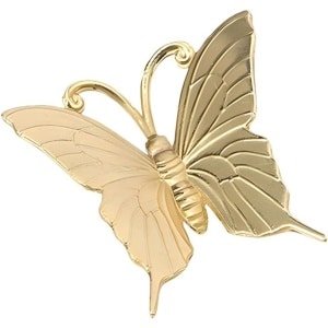 Allecto plus - Vlinderkastknoppen messing dierentrekgreep voor kast ladeknop - Decoratieve hardware voor commode en keuken - Kledingkast accessoire - 89 karakters.