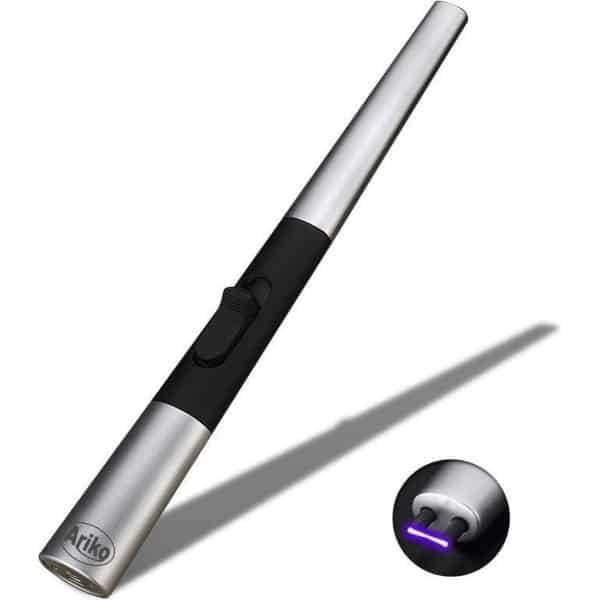 Ariko Luxe Plasma Arc aansteker in cadeaudoos|USB- oplaadbaar| Vlamloze elektrische aansteker voor keuken, kaars, BBQ of openhaard| In- en outdoor| Chique design