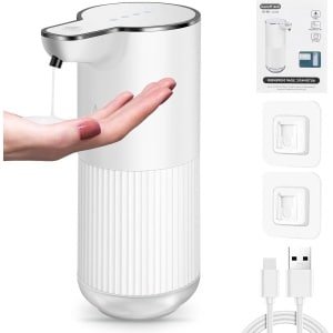 Automatische Handzeepdispenser Elektrische Contactloze Sensor 350 ml - USB-Oplaadbaar IPX5 Waterdicht voor Badkamer Keuken Kantoor