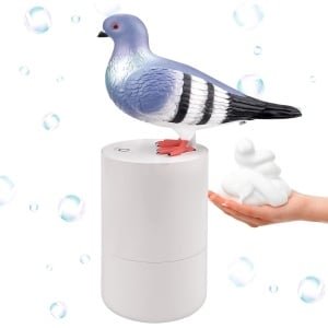 Automatische Zeepdispenser - 300ML/10oz Elektrische Handzeepdispenser - Contactloze Foam Zeepdispenser Sensor Vloeibare Zeepdispenser voor Badkamer Keuken (Grijs)