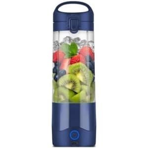 Blender - Mini Blender - Mini Blender on the Go - Keuken - Accessoires - Smoothiemaker - Staafmixer - Blender Smoothie - ‎900 kilowatt hours - 2.3E+ 2V - blauw