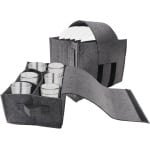 - Bordenhouder voor camper en camping, bekerhouder, vilt servies opslag, keuken accessoire, 2 stuks