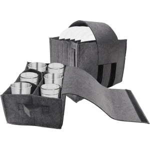 - Bordenhouder voor camper en camping, bekerhouder, vilt servies opslag, keuken accessoire, 2 stuks