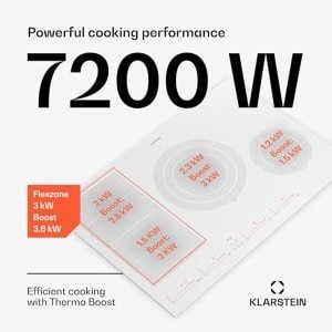 Ceramisch Inductiekookplaat 7200 W met 4 Branders en Flexibele Zone - Elektrische Kookplaat voor de Keuken