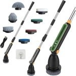 Elektrische Reiniger met 7 Verwisselbare Borstelkoppen en Verstelbare Handgreep voor Badkamer, Keuken en Auto