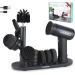 Elektrische Reinigingsborstel met 7 Borstelkoppen en Messenslijper - Draadloze Schrobber met LCD-scherm en 3 Snelheden voor Badkamer en Keuken