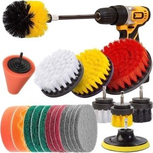 Elektrische Schoonmaakborstel - Poetsmachine - Voor badkamer keuken - verschillende opzetstukken - Badkamer/Keuken/Auto - Draadloos