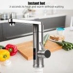 Elektrische verwarmingskraan 3000W met 360° rotatie en temperatuurweergave voor keuken