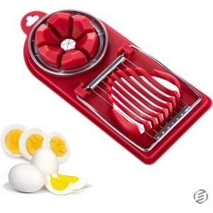 Equivera Eiersnijder - Eiersnijer - Eier Snijder - Eiersnijders - Champignonsnijder - Keukenbenodigdheden - Keuken Accessoires - Eiergereedschap - Egg Slicer