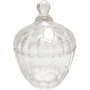 Inovra - Bonbonnière met Deksel, 260ml, Kristalglas Suiker Bowl, Voedselveilig - Snacks Opbergpot - Elegant Design - Keuken Accessoire