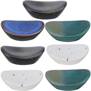 Inovra - Keramische Staafjeshouder - Japanse Stijl - Sushi Eetstokjes Houder - Ovale Vorm - Keuken en Restaurant Accessoires