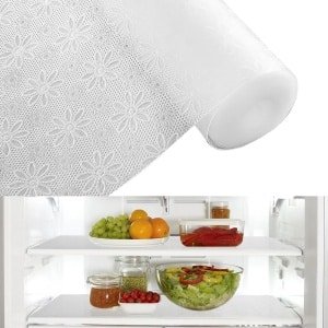 Jhubers Goods - Antibacteriële Koelkastmatten 30 x 300 cm - Vocht absorberend - Antislip - Wasbaar - Op maat te snijden - Keuken accessoire - Lade - Kast - Bloemenprint