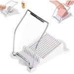 Kaasschaaf - Kaas Slicer - Multipurpose - Slicer Dicer - Groentesnijder - Multifunctionele Chaaf - Roestvrij Staal - Keukengerei - Keuken Accessoires - Kaasschaaf Voor Jonge Kaas - Voor Kaas/Ham/Wortelgroenten/Hotdogs - Wit