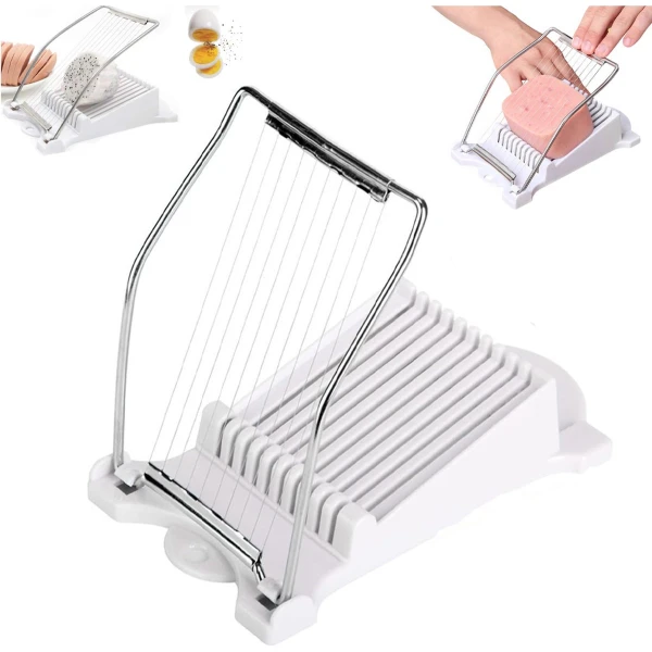 Kaasschaaf - Kaas Slicer - Multipurpose - Slicer Dicer - Groentesnijder - Multifunctionele Chaaf - Roestvrij Staal - Keukengerei - Keuken Accessoires - Kaasschaaf Voor Jonge Kaas - Voor Kaas/Ham/Wortelgroenten/Hotdogs - Wit
