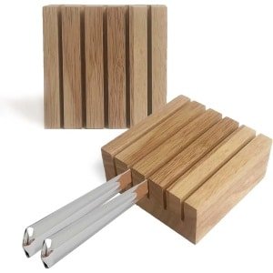 Knife Block - Houten Steakmes Houder - Kleine Bestek Organizer - Keuken Accessoire