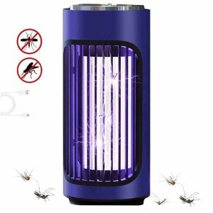 Meedeer Insectenlamp-Anti Muggenlamp-USB Elektrische UV insectendoder-360°Antimuggen lamp-Muggenvanger-Insectenvanger-Muggenmoordenaarlamp Voor Thuis, Keuken, Restaurant, Bakkerij, Balkon, Terras, K (Kleur:Blauw)