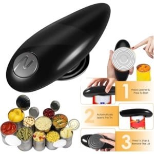 Nieuw: Handzame Elektrische Blik- en Flesopener - Automatisch, Veilig en Gemakkelijk Openen met Één Aanraking - Ideaal Keukenhulpmiddel voor Thuisgebruik Automatische Pot Opener - Veiligheidsgereedschap Keuken