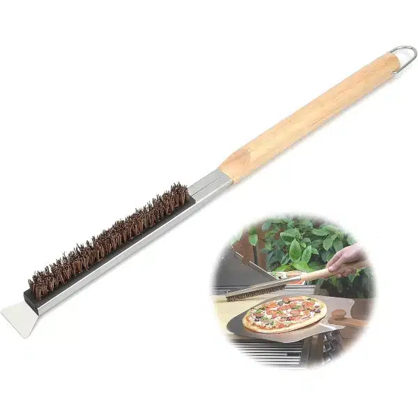 OIMG Oven Borstel - Pizza ovenborstel - Borstel voor Pizza oven - 53.5 cm - Keuken Accessoires - Barbecue accessoires - Schoonmaakborstel voor Keukens