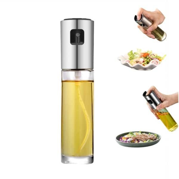 Olijfolie Sprayer - Olie Diffuser - 100ML - BBQ accessoires - Gourmet / Gourmetten - Olijfolie Verstuiver voor Keuken - Glas - Transparant