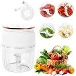 Oplaadbare Elektrische Uiensnijder en Hakmolen voor Keuken