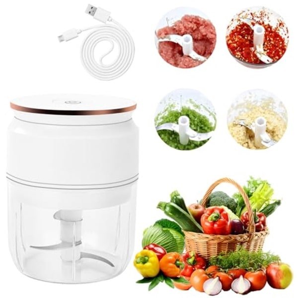 Oplaadbare Elektrische Uiensnijder en Hakmolen voor Keuken