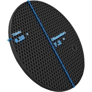 Pannenonderzets Set van 4, Extra Dikke Heat Resistance Silicone, Anti-Slip Bescherming voor Tafel en Meubels, Geschikt voor Alle Pannen en Potten, Moderne Keuken Accessoires