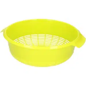 Plasticforte keuken vergiet - groen - 27 x 23 x 9 cm - Laag model - kunststof - keuken accessoires