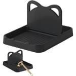 Premiumdesign Spatelhouder - Lepelhouder Aanrecht - Keukengerei Houder - Keuken Accessoires - Keuken Organizer - Aanrecht Organizer - BPA-vrij - Zwart