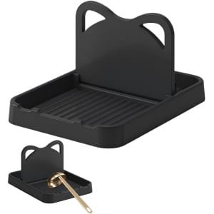 Premiumdesign Spatelhouder - Lepelhouder Aanrecht - Keukengerei Houder - Keuken Accessoires - Keuken Organizer - Aanrecht Organizer - BPA-vrij - Zwart