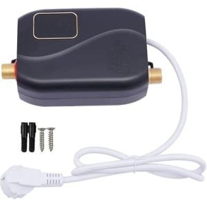 QPFO® Elektrische Doorstroomboiler - Doorstroomverwarmer 3500W - Instant Warm Water Voor Douche en Keuken - Compact Design - Zwart