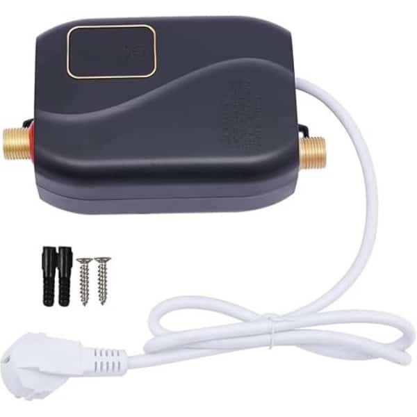 QPFO® Elektrische Doorstroomboiler - Doorstroomverwarmer 3500W - Instant Warm Water Voor Douche en Keuken - Compact Design - Zwart