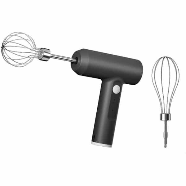 QTTVBTNA -Draadloze Elektrische Handmixer - 3 Snelheden USB Oplaadbaar - Handmatige Mixer voor Keuken & Bakken - Ideaal voor Eieren, Room, Beslag & Deeg - Compact en Krachtig Ontwerp