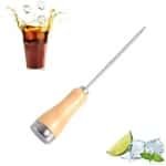 RVS Ijsprikker met Houten Handvat - Keuken en Bar Accessoire