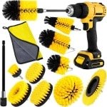 Reinigingsborstel Set van 10 - Voor Elektrische Boormachines, Keuken, Auto en Badkamer - Inclusief Diverse Borstels en Accessoires