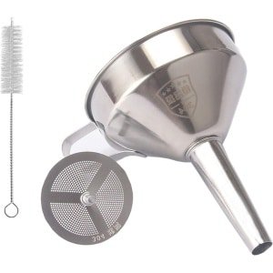 Roestvrijstalen keukentrechter met zeef en filter - Hoge kwaliteit - Water trechter - RVS set - Keuken accessoires - Duurzaam materiaal - Handig in gebruik.
