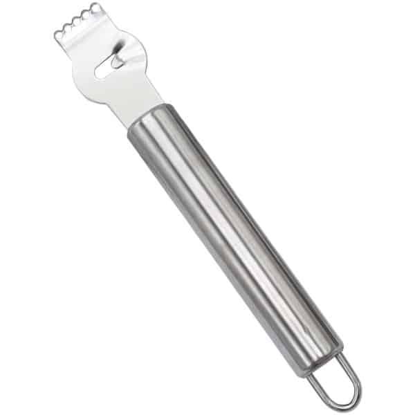 Ronde buisvormige citroenrasp van roestvrij staal- praktisch en gebruiksvriendelijk ontwerp- dik en duurzaam materiaal- ideaal voor het schillen van citroenen en het extraheren van de schil- essentieel accessoire voor keuken en koude dranken