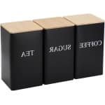 Set keramische thee, koffie en suikerflessen - Elegant en modern design - Luchtdichte afdichtingen - Keuken en café accessoires.