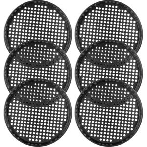 Set van 6 ronde geperforeerde pizzaplaten - 32 cm - antiaanbaklaag van koolstofstaal - oven bakvorm - bakgerei - keuken accessoire
