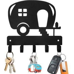 Sleutelhaak voor Muur - Zelfklevend of te Boren met 5 Haken - Caravan Accessoires en Keuken Gadgets
