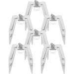 Thelau - Roestvrij stalen braadvorken set voor de keuken - 6 stuks voor braadkip en vis - ovenaccessoires voor grill en elektrische oven