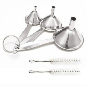 Trechter - 5 Stuks - Trechters - Keuken Trechtersr - Keukengereedschap - Met Lange Handvat - Keuken Accessoires - Roestvrij Staal - Vultrechter Met Grote Opening - Voor Het Vullen Van Flessen, Olie, Jam, Olie, Specerijen, Flessen, Wijn, Koffie, Thee