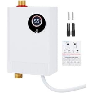 WNHB® Mini Doorstroomboiler 3800W met LCD Display - Elektrische Instant Boiler voor Douche Keuken of Wastafel - Compact en Energiezuinig